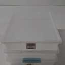 Tribello Plastic Storage Containers With Lids For Organizing, 6 Quarts - (Large - 14 x 11 x 3)