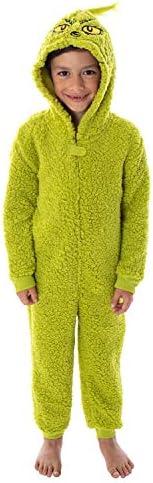 Dr. Seuss GRINCH Who Stole Christmas Matching Family Pajama Union Suit - Adult, Child, Toddler, Pets XS