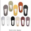 Women's No Show Socks 6/8 Pairs, Low Cut Liner Thin Ice Silk Non Slip Hidden Invisible Socks Cool And Breathable (6 Dark pink)