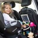 FReed Blue Car Backseat Organizer 2 Pack -Clear Touch Tablet Holder