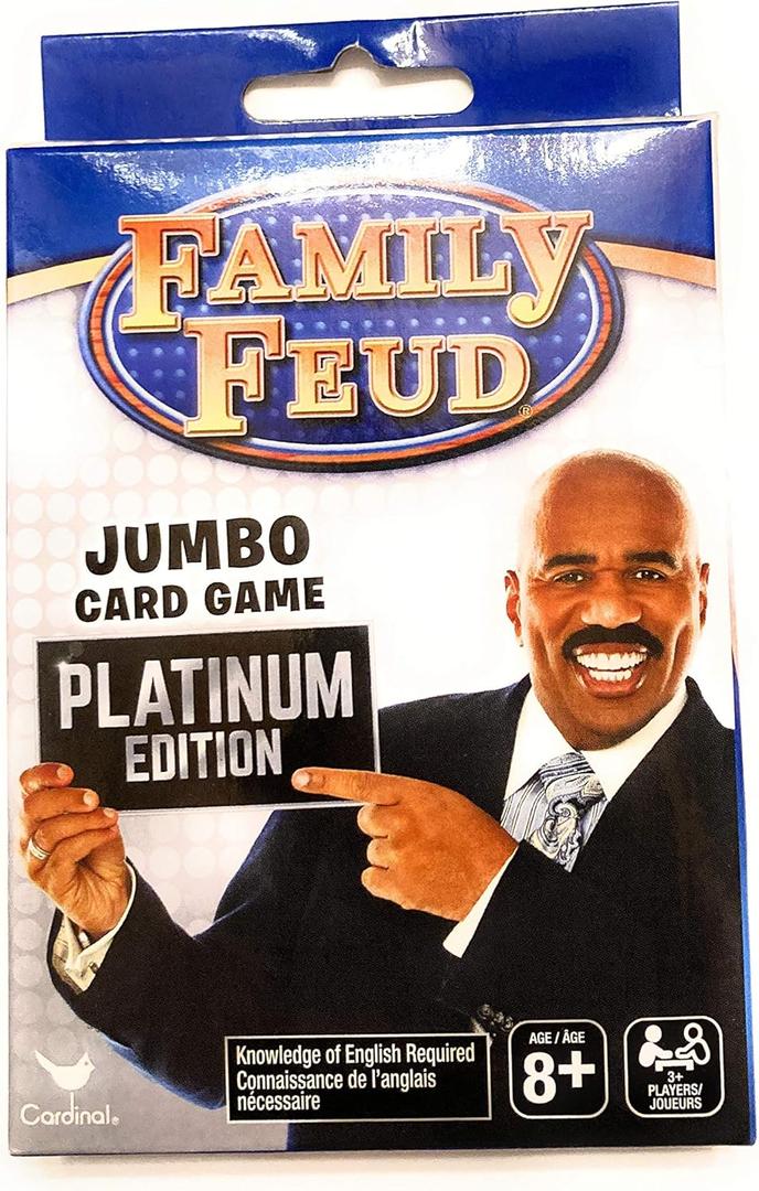 Family Feud Jumbo Card Game Platinum Edition