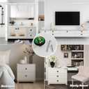 2 x 4 Pack St. Patricks Day Leprechaun with Gold Digger Pot Cabinet Knobs Round Drawer Pulls Black Dresser Knob Cupboard Door Handles Hardware for Kitchen Bathroom Cabinets