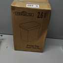 CEROELDA 3 Pack Bathroom Trash Can with Lid, 10L/2.6 Gal Small Garbage Can with Press Top Lid, Slim Plastic Waste Basket for Toilet, Office, Bedroom (Muti 1)