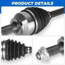 TadaMark Front Left CV Axle Shaft Assembly Fit for Mazda 3 2005(From 01/06/2005) 2006-2013(Manual Trans), for 2007-2013(Auto Trans); for Mazda 5 2006-2010 2012-2015(Manual Trans), Driver Side