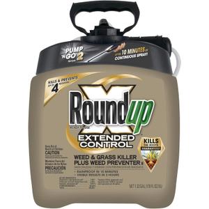Roundup Ready-To-Use Extended Control Weed & Grass Killer Plus Weed Preventer II with Pump 'N Go 2, 1.33 gal.