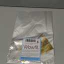 Wowfit 50 CT 8x12 Inch Clear Flat Cellophane Treat Bags with 6 Gold Twist Ties, Cello Packaging for Mugs, Dessert, Muffins, Party Favors and Gift Wrapping