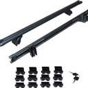 Alloy Aluminum Car Roof Rack Cross Bars,ROOCKHITCB 55 Inches Adjustable Universal Heavy Duty Cross Bars Design with Lock,Solid Cross Bars Compatible for Car with Top Side Rails