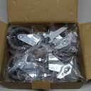 Caster Wheels, 3" Locking Swivel Stem Casters Set of 4, 3/8"-16 x 1 (Screw Diameter 3/8", Length 1") Rubber Casters with 360 Degree No Noise Wheels for Furniture