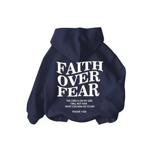RoseSeek Boy's Hoodies Long Sleeve Letter Graphic Hoodies Sweatshirts Pullover Cute Clothes Streetwear Deep Blue 11Y