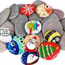 River Rocks for Painting 25 Pcs Large 2-3 Inch Flat Smooth Painting Stones Craft Rock to Paint for Kids Crafts Painting Bulk