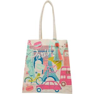 Karma, Canvas Tote Bag for Women, Canvas Beach Bag, Reusable Shopping Bags, Shoulder Bag Reusable Grocery Bags