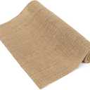 HOME·FSN Burlap Table Runner, 100% Jute Vintage 14X90 Inches Table Runner for Wedding, Parties, BBQ's, Everyday, Holidays