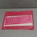 Anban Compatible with MacBook Pro 13 inch Case M2 2025 2024 2023 2022-2016 M1 A2338 A2251 A2289 A2159 A1989 A1708 A1706, Plastic Laptop Hard Shell Case +Keyboard Cover +Screen Protector, Hot Pink