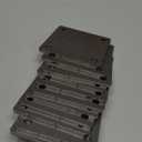 12 Pcs A36 Steel Plate Hot Rolled Steel Plate Base with 4 Holes 3/8 Inch Diameter, 3/16 Inch Thick Weldable Metal Sheet for Structure Support and Industrial Use (4 x 4 Inch)