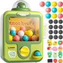 Skirfy Claw Machine for Kids,Dinosaur Mini Vending Machine, Prize Dispenser Toys for Girls and Boys, Electronic Game for Party Birthdays Thjanksgiving Gift (Green)