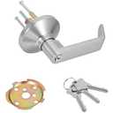 Commercial Panic Exit Device with Lever Handle UL 500 & ANSI Grade 1 Certified, Heavy-Duty Aluminum Push Bar for 2836 Emergency Exit Doors, Reversible for Left/Right (UL500-with Handle)