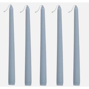 10'' Dusty Blue Unscented Taper Candle, 10pcs
