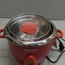 Aroma Housewares Select Stainless Rice Cooker & Warmer with Uncoated Inner Pot, 6-Cup(cooked)/ 1.2Qt, ARC-753SGR, Red