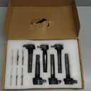 UF553 Set of 6 Ignition Coil Packs & Spark Plugs Compatible with Ford Edge Taurus Flex Fusion Explorer F150 Mustang Sedan Lincoln MKX MKT MKZ MKS Mercury Sable Replace# C1595 DG520 UF595 5C1652