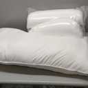 Amazon Basics Down Alternative Bed Pillows for Back and Side Sleepers, Medium Density, King Size, 36" x 20", White, 2-Pack