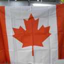 Canada Flag 3x5 Outdoor Double Sided - Vivid Color Polyester Canvas Header and 4 Rows Stitched - Canadian National Flags with Brass Grommets