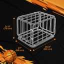 Houseables Ball Cart, Ball Storage, Basketball Cart, Basketball Storage Bin, Sports Equipment Organizer, Holder Cage with Wheels, Volleyball, Gym, Recess, Soccer, Playground, PE, Large Metal Basket