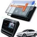 Screen Protector Matte for 2026 2025 Tesla Model Y Juniper& 2024 2025 Model 3 Highland [No Glare, No Fingerprints] Accessories 15.4''Navigation& 8.4''Rear Protector Tempered Glass-2 Pack (Transparent)