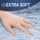 OLANLY Bathroom Runner Rugs 47x24, Extra Soft Absorbent Microfiber Bath Rugs, Rubber Backing, Quick Dry, Machine Washable Bath Mats for Bathroom Floor, Tub and Shower, Home Decor Accessories, Blue