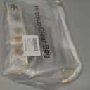 Clear Purse for Women Stadium Approved Clear Crossbody Bag for Stadium Events Transparent Purse Bag for Sports (White-1)