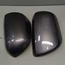 1Pair Side Mirror Cover Wing Rearview Mirror Cap Fit for B-MW E60 E61 E63 E64 2003-2008,Car Accessories Replacement-Glossy_silver