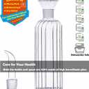 HAIZEEN 16 oz/480ml Non-Drip Olive Oil Dispenser Bottle 100% Glass Oil Carafe Decanter for Kitchen Oil & Vinegar Cruet for Cooking & BBQ