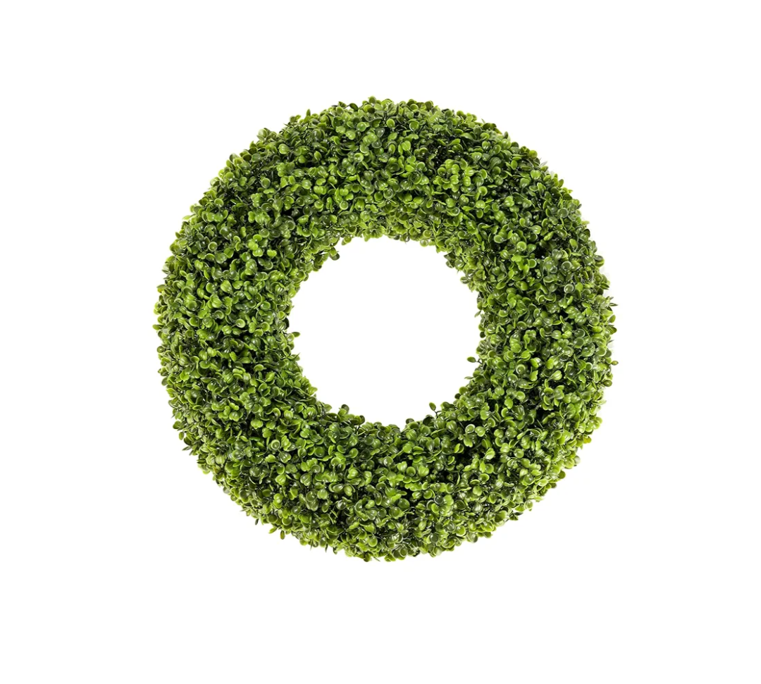 Boxwood Wreath - 20inch Outdoor/Indoor All Seasons Decor