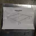 Kings Brand Furniture 7-Leg Heavy Duty Metal Queen Size Bed Frame with Center Support Legs, Black