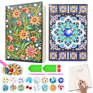 Girls Gifts 5-7-9-10 Year Old, Craft Kits for Kids Age 6 8 11 12 Diamond Art Kits Cute Stationary Girl Birthday Presents for 5 6 7 9 Year Old Girls Notebook Arts and Crafts for Kids Toys Diary