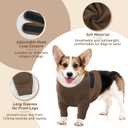 IDOMIK Dog Recovery Suit for Front Legs, Adjustable Dog Leg Sleeves to Stop Licking, Dogs Elbow Braces Protector for Leg Injuries Shoulder Wound, Cone Collar Alternatives,Khaki,XL