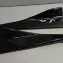 Universal Rear Diffuser Car Spoiler, Rear Bumper Lip Body Spoilers Black Lip Side Skirt Spoiler Splitter Wrap Angle Protector Exterior Decoration Trim Kit Anti-Scratch (Smooth Black 1)