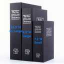 KYODOLED 10.5 Inch Diversion Book Safe with Combination Lock, Secret Safe Metal Lock Box,Money Storage Collection Box,10.5" x 7.8" x 2.6" Black Extra Large