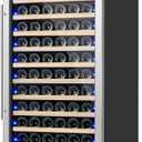 ORYMUSE Large 200 Bottle Wine Fridge - 24 Inch Wine Cooler Refrigerator, Freestanding and Built-in Design, Upgraded Compressor Cooling, Intelligent Temperature Memory, 24 Inch - 200 Bottle/16 cu.ft
