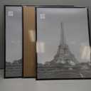 upsimples 16x24 Picture Frame Black 3 Pack, Scratch-Proof Poster Frames 16 x 24 for Photo Gallery - Slide-In Strips, Horizontal or Vertical Wall Mounting