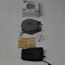 Retractable Clothesline - Portable Heavy Duty Indoor and Outdoor Washing Line - 45 Feet PVC Retracting Clothesline with Wall Mount Hang The Wet Dry Clothing Laundry - Easy Installation (Grey)