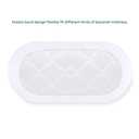 Yoofoss Waterproof Bassinet Mattress Pad Cover 2 Pack Fit for Hourglass/Oval Bassinet Mattress, Baby Bassinet Mattress Protector for Boys and Girls 32X16in White
