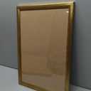 Wood 12x18 Frame Gold, Ornate Natural 18x12in Poster Picture Frame, Modern Golden 12 x 18inch Gallery Wall Photo Frame with HD Plexiglass, Horizontal Vertical Wall Mounting Display 1pc 
