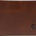 Carhartt Men's Craftsman Leather Wallets, Available in Multiple Styles and Colors (Brown (Bifold))