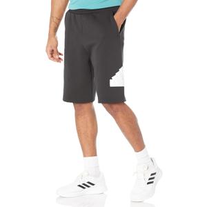 adidas Men's Future Icon Badge of Sport Shorts (Black/White)