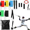 Baseball Resistance Trainer,Training Aid for Baseball Softball Pitchers,Interchangeable Grips to Build Arm Strength,Arm Bands for Baseball Players,Baseball Throwing Trainer,Great to Warm-Up