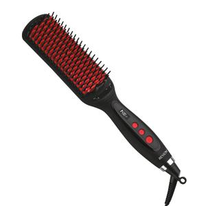 REVLON SmoothStay XL Hair Straightener - Heated Straightening Brush for Silky & Straight Long-Lasting Results, Locks in Moisture with Reduced Static & Frizz