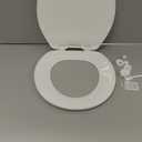 Residential Open Front Plastic Round Toilet Seat
, 14×15 inch