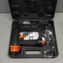 DOTOOL Pneumatic Brad Nailer,18 Gauge,2 in 1 Air Nail Gun Staple Gun,Accepts 2 Inch Brad Nails and Crown 1-5/8 inch Staples,with Carrying Case and 1000pcs Nails,for Carpentry, DIY,Woodworking (Black)