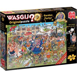Jumbo, Wasgij, Original 40 - Garden Party!, 25th Anniversary Unique Collectable Jigsaw Puzzle for Adults, 1,000 Piece