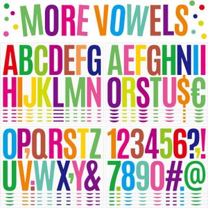 Pack of 3 186 PCS 12 Pieces 3-inch Letter Stickers Vinyl Alphanumeric Stickers for Car Wall Stickers, Classroom Doors and Windows, Home Decoration,Mailbox Letters, School Decoration, DIY